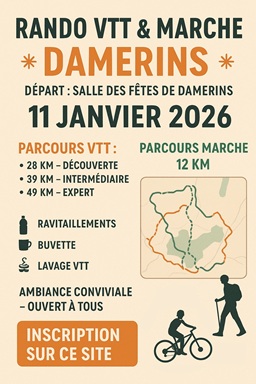 Rando VTT et Marche Damerins